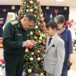 Kamchybek Tashiev visited a specialized boarding school in Bishkek after the major renovation