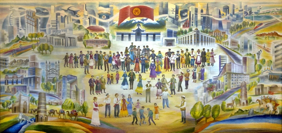 В Национальном историческом музее представили монументальный гобелен "Улут деми - Уңгужол"