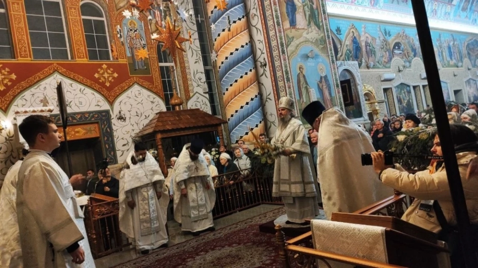 В честь Рождества Христова в Бишкеке состоялось праздничное богослужение