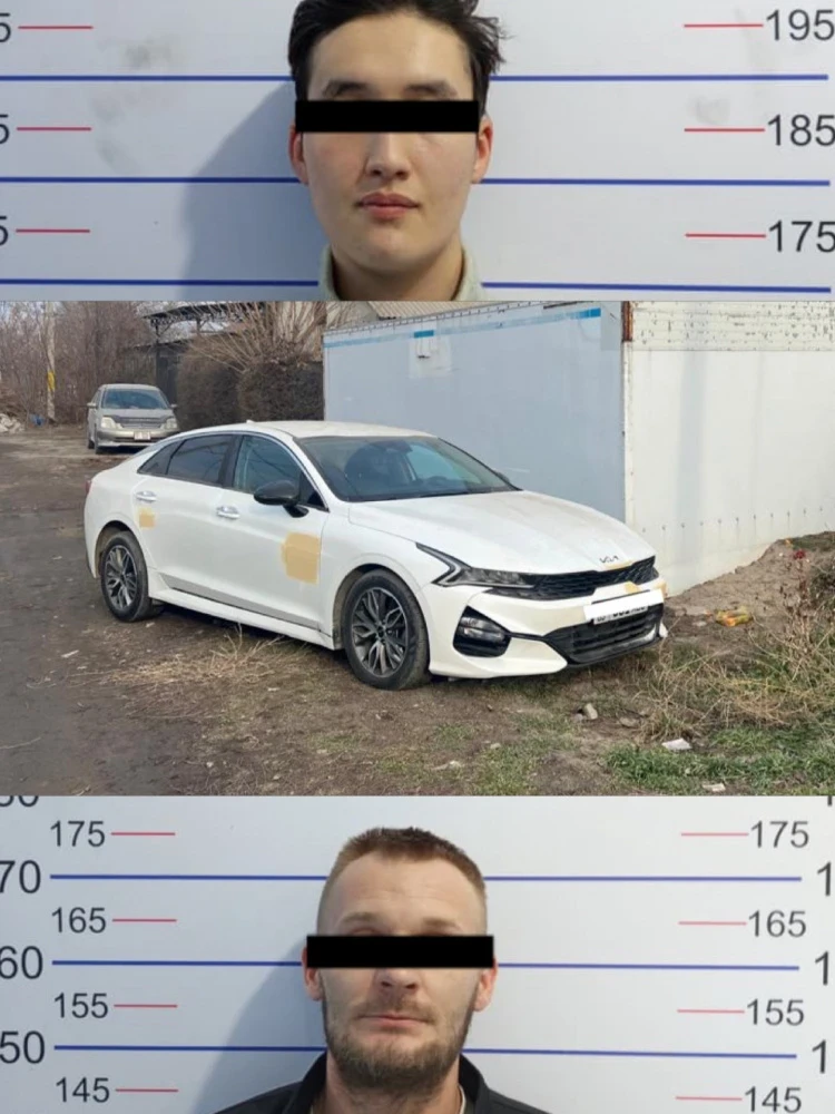 Задержаны подозреваемые в угоне автомобиля Kia K5 в Бишкеке