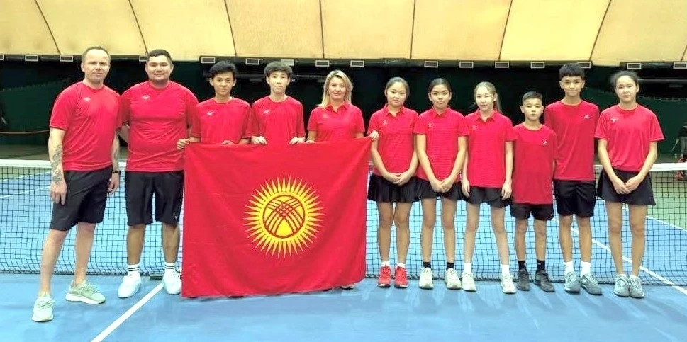 Junior players from Kyrgyzstan start at international tennis tournaments