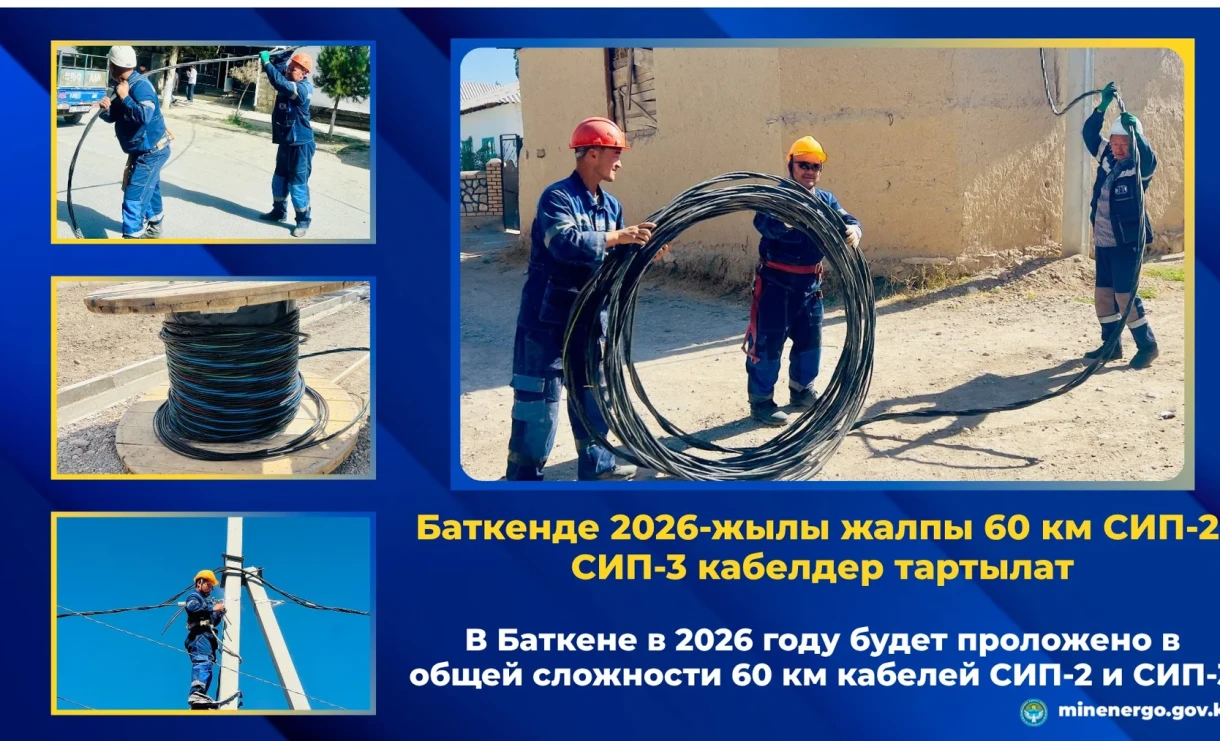 В Баткене проложат 60 км СИП-кабелей